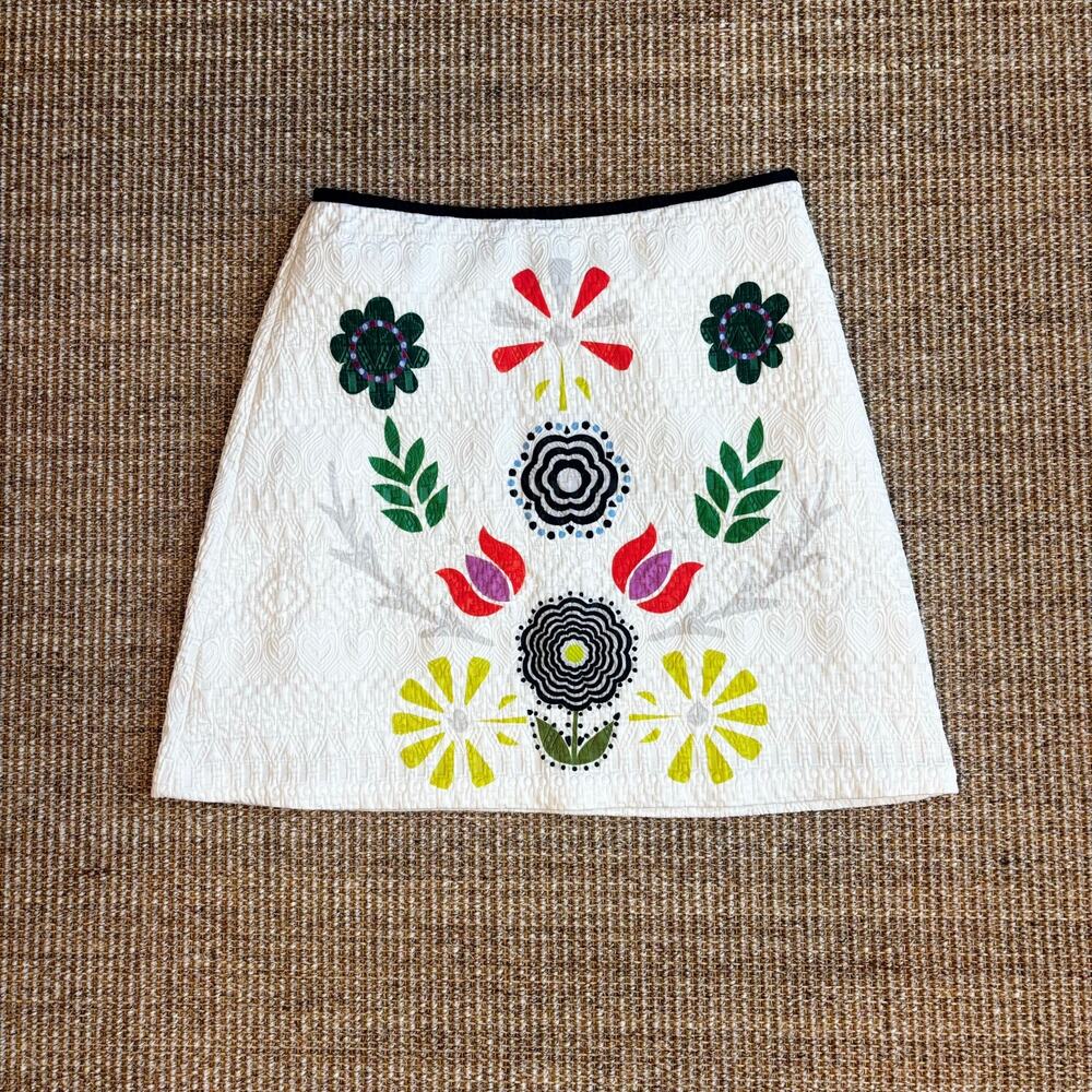 Cynthia Rowley Folk Flore Mini Skirt